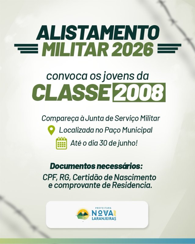 Alistamento Militar 2026